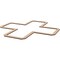 Ekena Millwork 638W x 638H x 38T Large Fowler Decorative Fretwork Wood Ceiling Panels, Red Oak CELW60X60X0375FLRRO - alternate 4